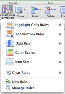 highlight formula cells in excel for mac